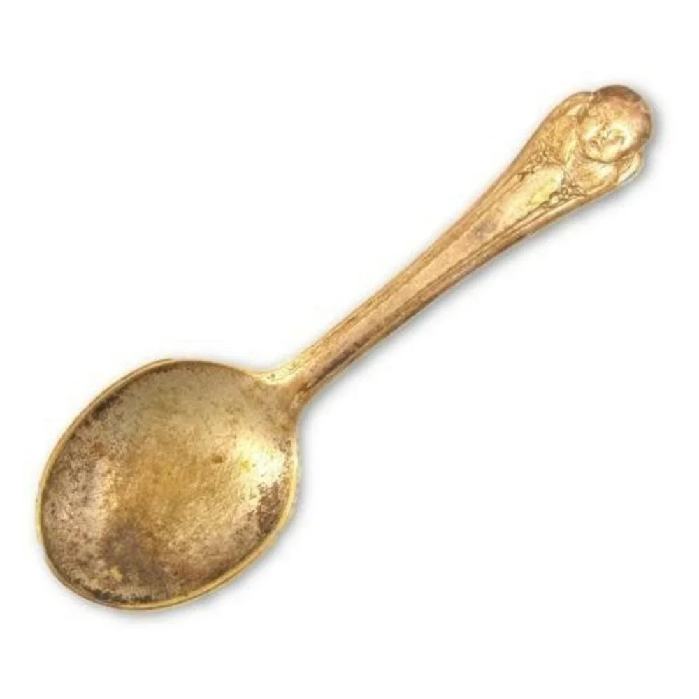 Old Vintage Small Signed Withrop‎ Silver Plate Gerber Baby Spoon